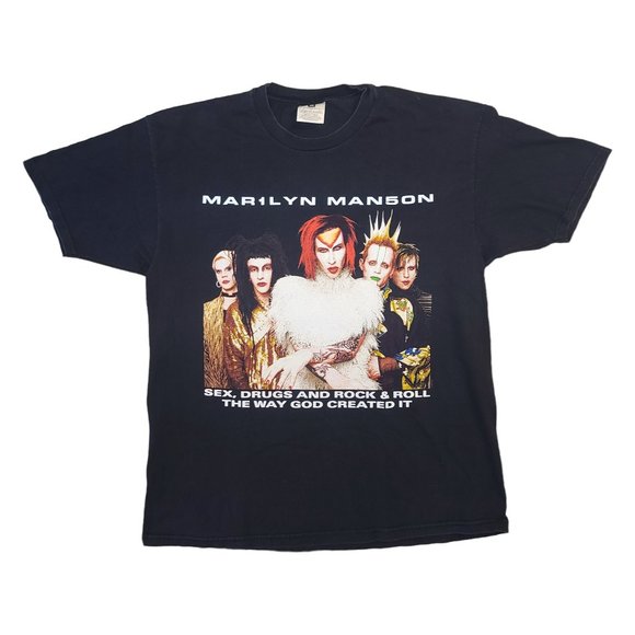 Vintage 1999 Marilyn Manson Rock Is Dead Tour Shirt
